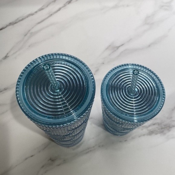 Starbucks - Bundle (2 Cups) Aqua Mermaid Cup with Straw - Picture 6 of 7